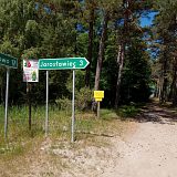 Rusinowo koło Jarosławca, droga na plażę